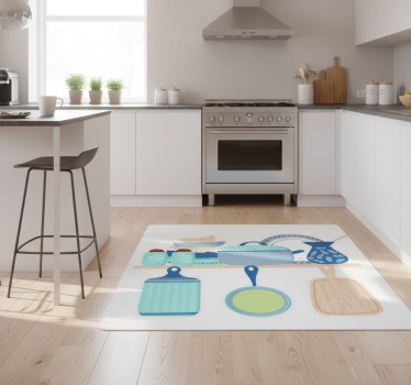 Kitchen vinyl carpet for crockery ceramic cookware - TenStickers