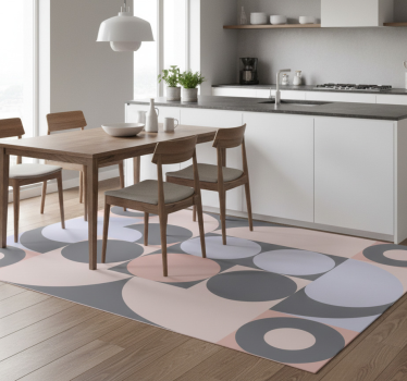 Kitchen vinyl carpet geometric circles pattern - TenStickers