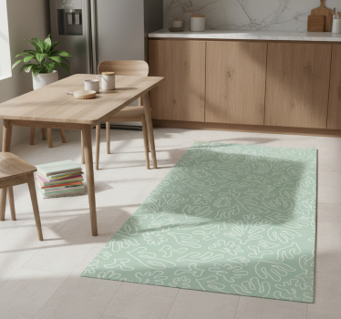 Kitchen vinyl carpet green think seaweed - TenStickers