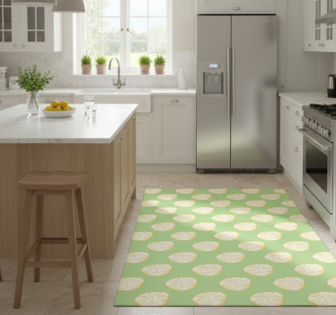 Kitchen vinyl carpet hand drawn lemon design - TenStickers