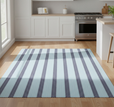 Kitchen vinyl carpet herringbone backsplash - TenStickers