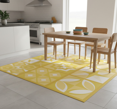 Kitchen vinyl carpet in illuminating pantone - TenStickers
