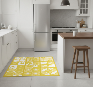 Kitchen vinyl carpet in illuminating pantone - TenStickers