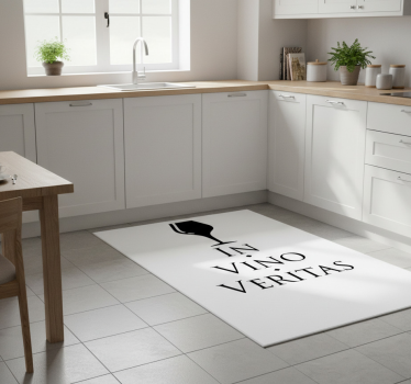 Kitchen vinyl carpet truth in wine - TenStickers