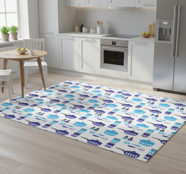Kitchen vinyl carpet kitchen utensils wallpaper - TenStickers