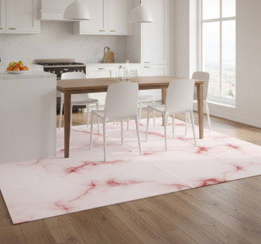 Kitchen vinyl carpet marble tile stickers - TenStickers