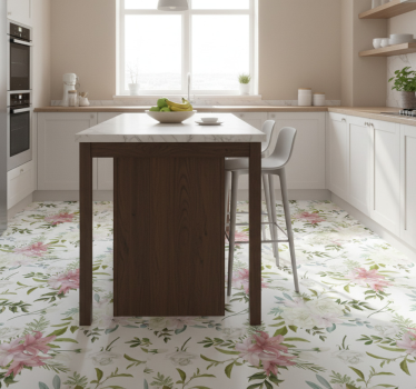 Kitchen vinyl carpet minimalist realistic garden - TenStickers