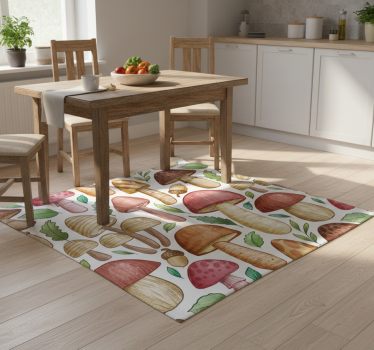 Kitchen vinyl carpet mushroom collection - TenStickers