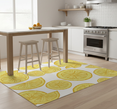 Kitchen vinyl carpet orange and lemon design - TenStickers