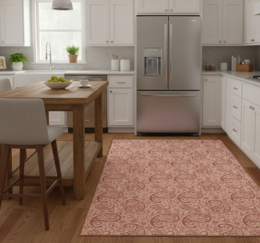Kitchen vinyl carpet paisley pattern mat - TenStickers
