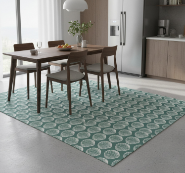 Kitchen vinyl carpet retro seashell pattern mat - TenStickers