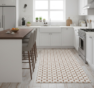 Kitchen vinyl carpet roman style tiles - TenStickers