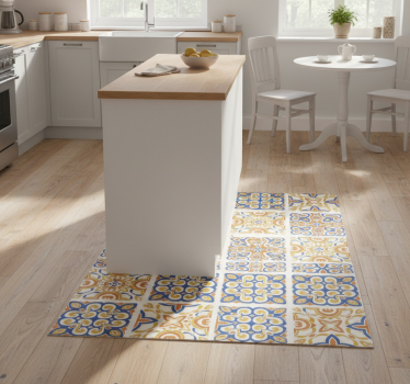 Kitchen vinyl carpet sicilian tiles - TenStickers