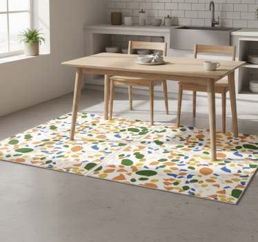 Kitchen vinyl carpet terrazzo tiles - TenStickers