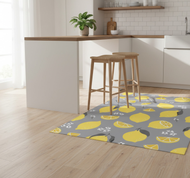 Kitchen vinyl carpet tropical lemon design - TenStickers