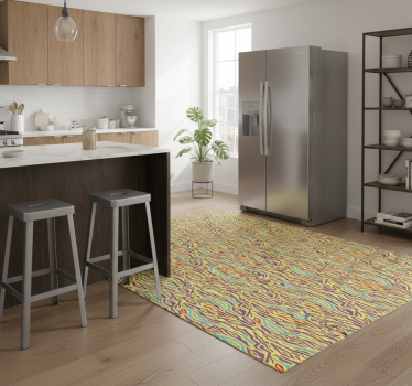 Kitchen vinyl carpet vintage zebra animal print - TenStickers