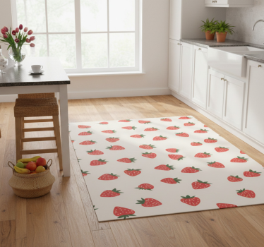Kitchen vinyl carpet with cherry fruit design - TenStickers