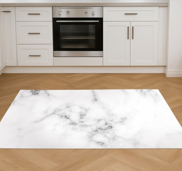 Kitchen vinyl carpet with elegant marble design - TenStickers