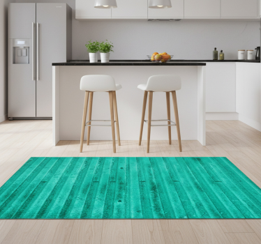 Kitchen vinyl carpet with mint aged metallic finish - TenStickers