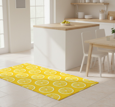 Kitchen vinyl carpet with sliced lemon design - TenStickers