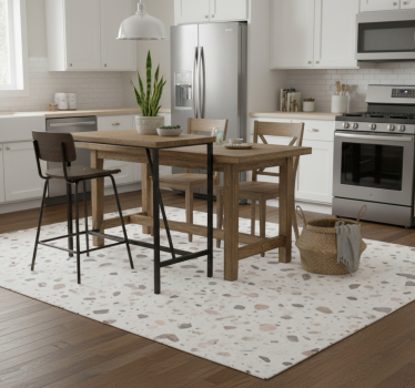 Kitchen vinyl carpet with terrazzo design - TenStickers