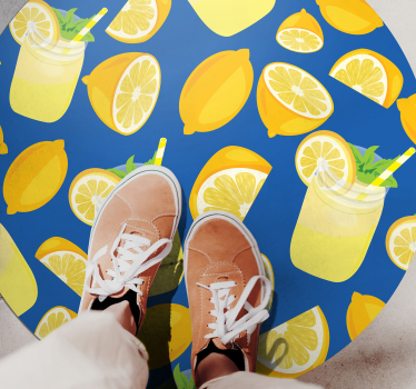 Lemonade refreshment kitchen vinyl carpet - TenStickers