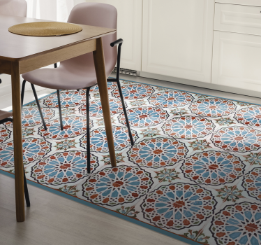 Lively tiles kitchen vinyl carpet - TenStickers