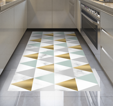 marble triangles geometric carpets - TenStickers
