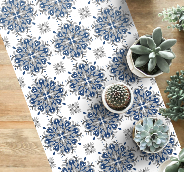 Moroccan tiles effect vinyl rug - TenStickers