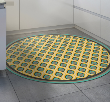Mod mid century pattern kitchen vinyl carpet - TenStickers