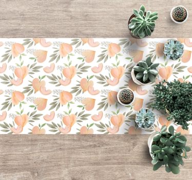 Peach Floral Arrangement kitchen vinyl carpet - TenStickers