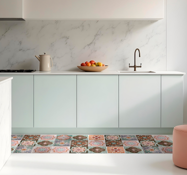 Piastrelline Siciliane kitchen vinyl carpet - TenStickers