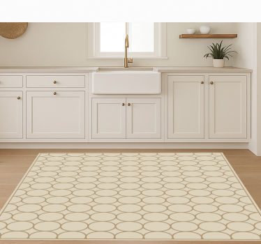 Sandy beige pattern kitchen vinyl carpet - TenStickers