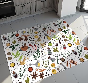 Seasoning kitchen flooring - TenStickers