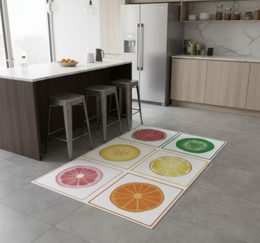 Sliced fruit kitchen vinyl carpet - TenStickers