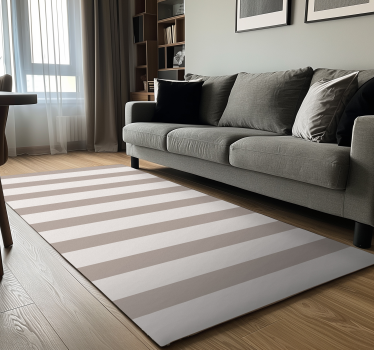 Stripes beige vinyl carpet - TenStickers