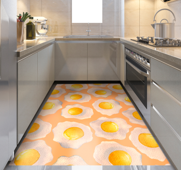 Sunny-Side Up kitchen vinyl carpet - TenStickers