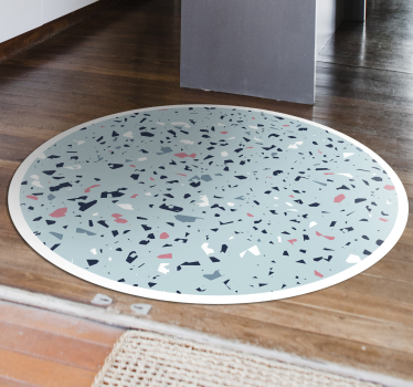 Blue terrazzo style kitchen vinyl carpet - TenStickers