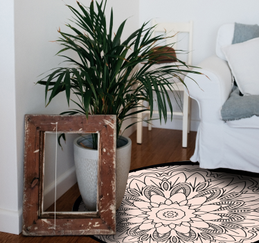 visual effect circle rug geometric carpets - TenStickers