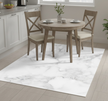 White marble texture kitchen vinyl carpet - TenStickers