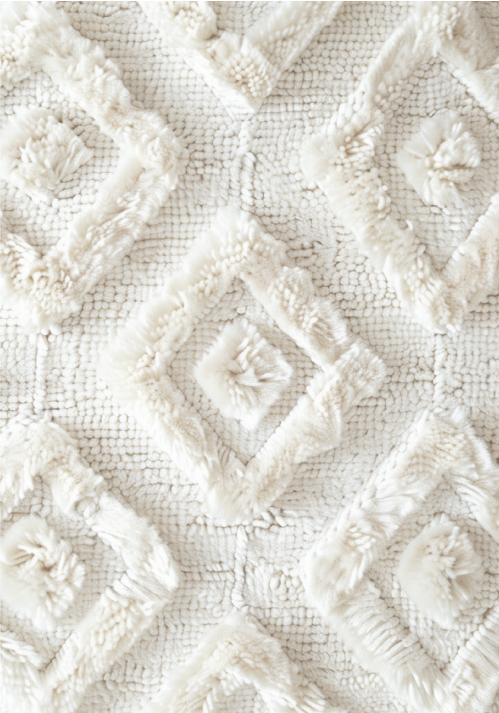 diamond pattern white vinyl carpet - TenStickers