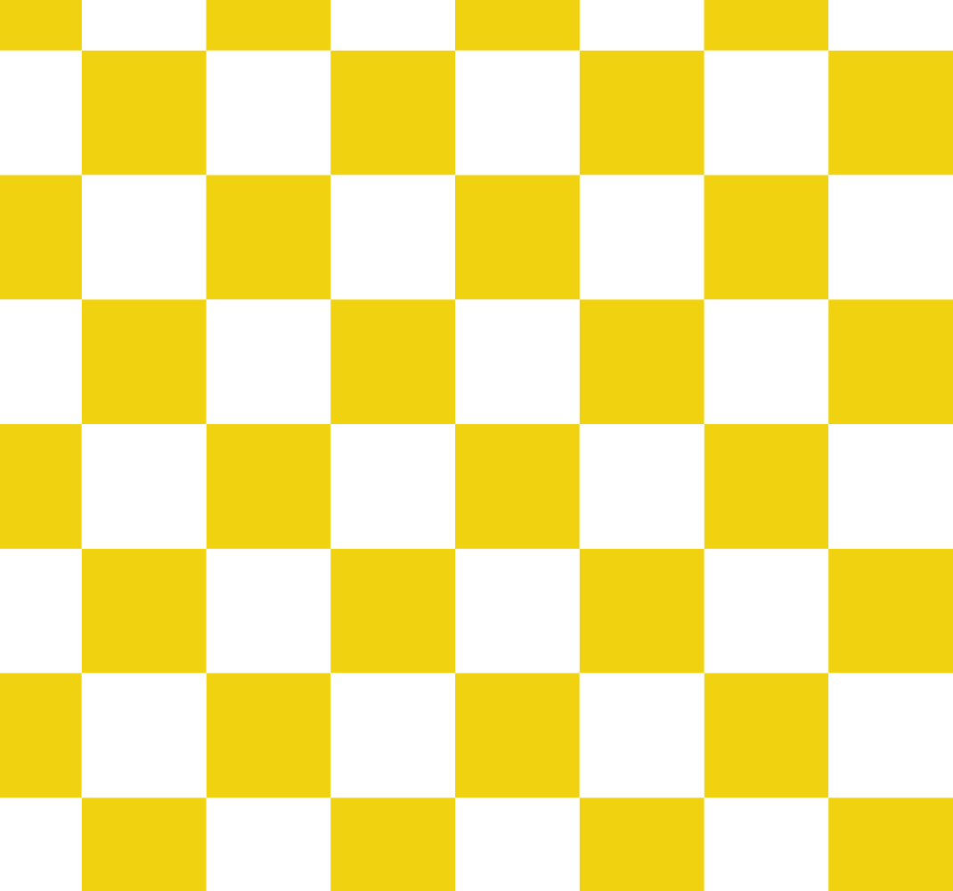 Checkered pattern  yellow vinyl carpet - TenStickers