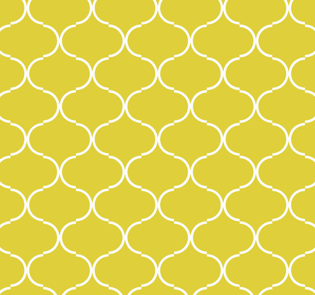 Geometric line pattern yellow vinyl carpet - TenStickers