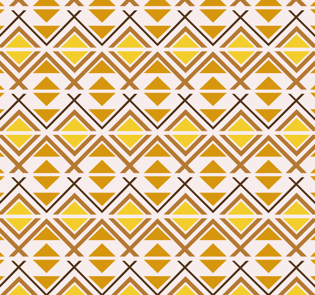 Geometric graphic design yellow vinyl carpet - TenStickers
