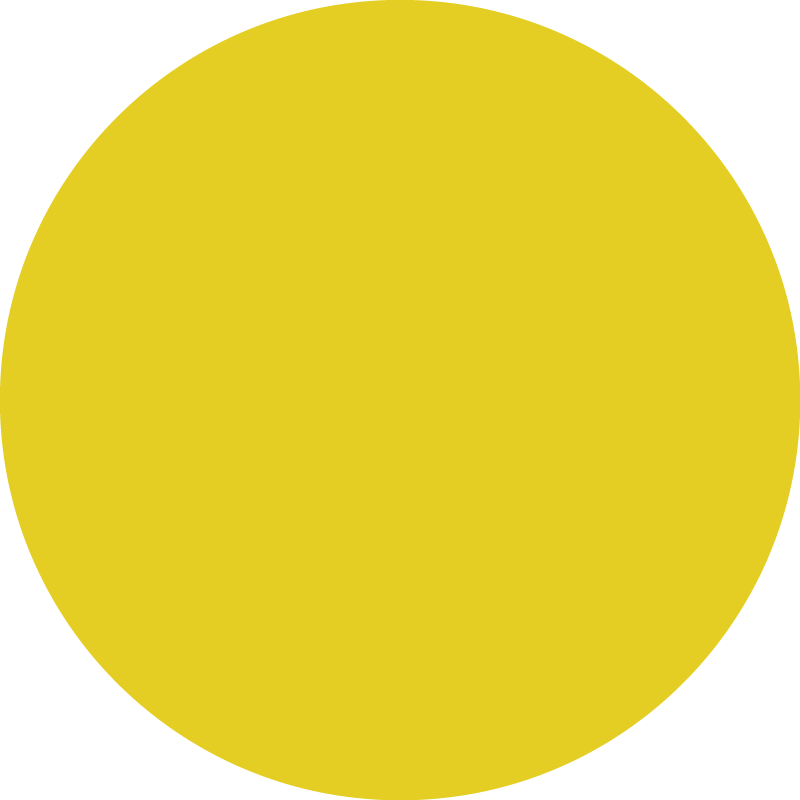 Round design yellow vinyl carpet - TenStickers