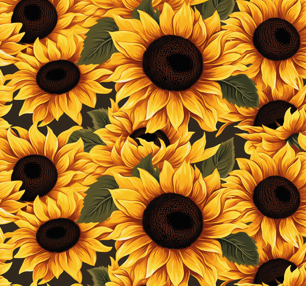 Vintage sunflower design yellow vinyl carpet - TenStickers