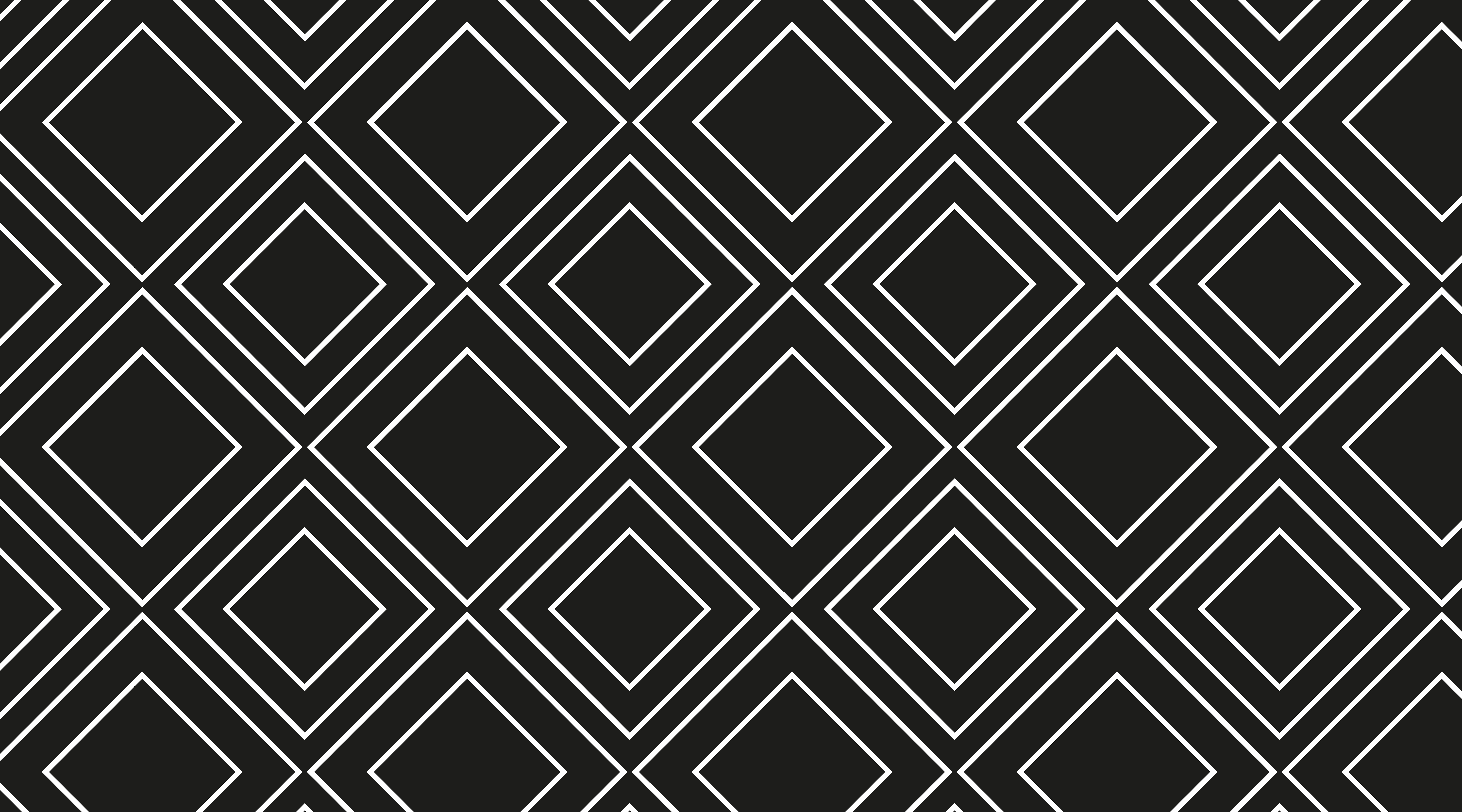 Geometric lines design black vinyl carpet - TenStickers