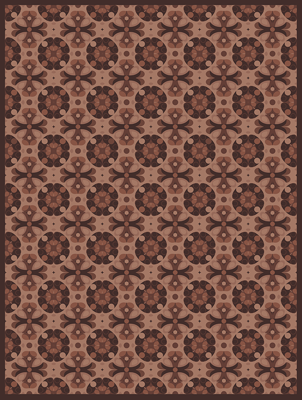 "Mocha Mousse" tile vinyl carpet - TenStickers