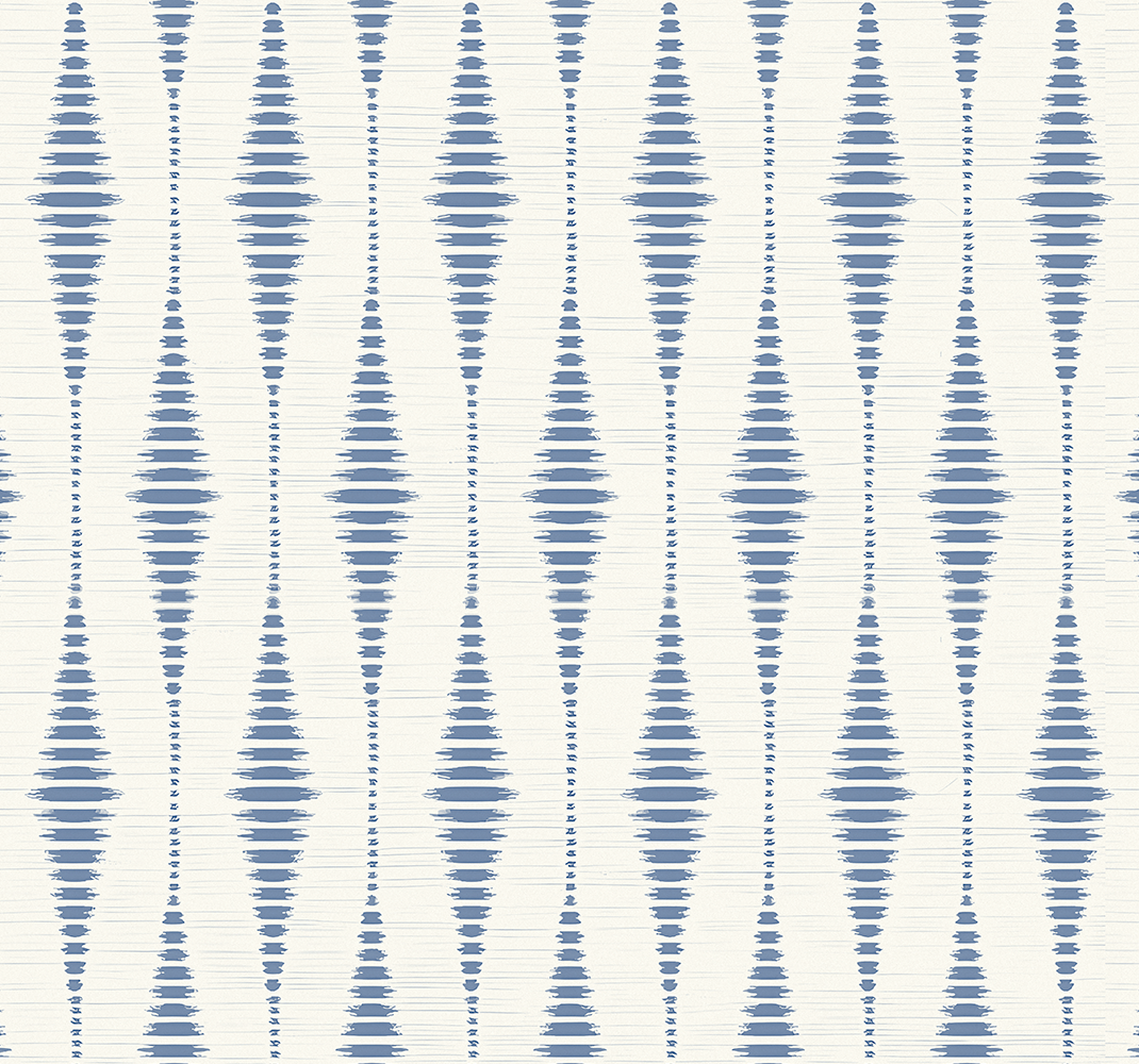 "Rabaul Ikat" blue and beige modern vinyl carpet - TenStickers