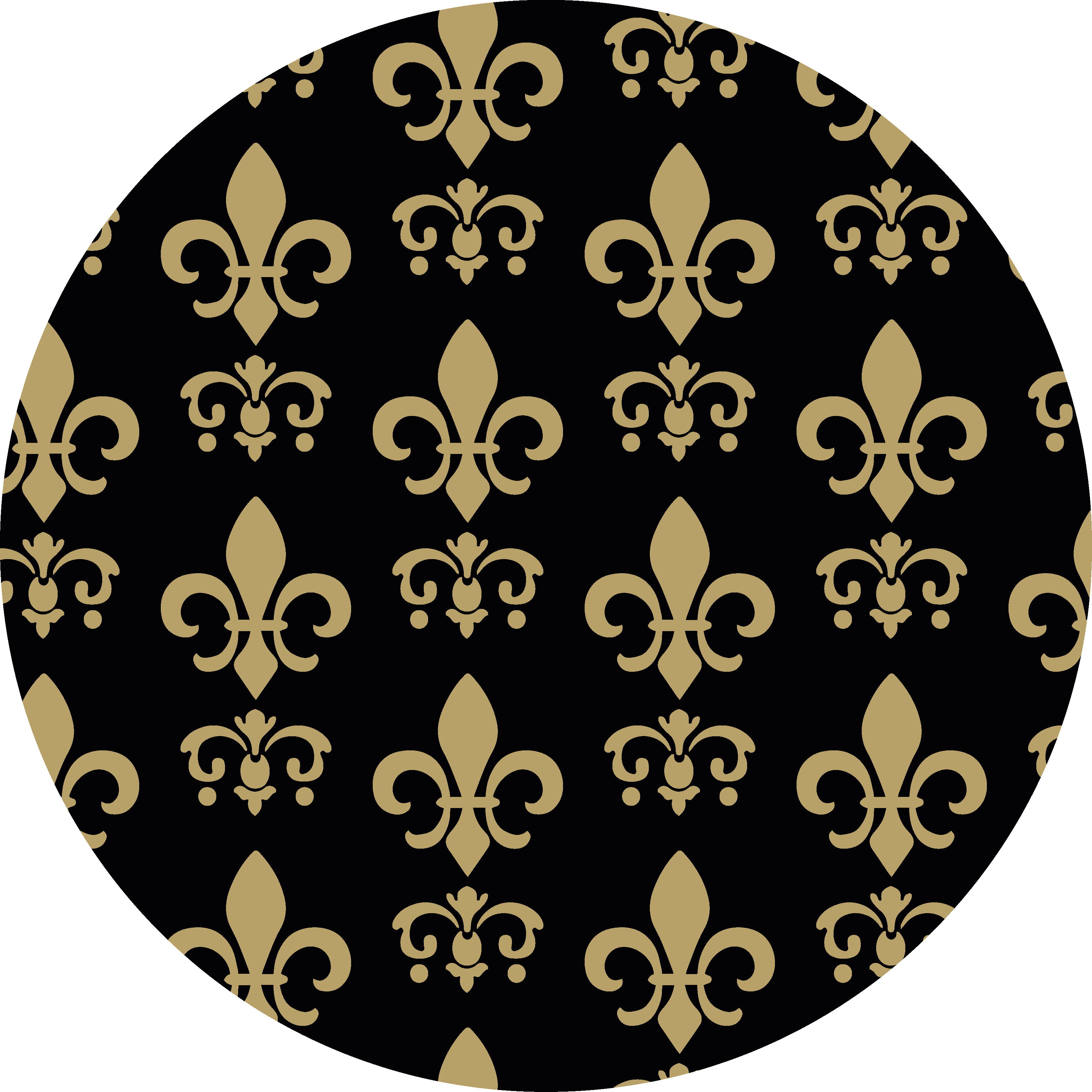 Fleur de lys bathroom vinyl carpet - TenStickers